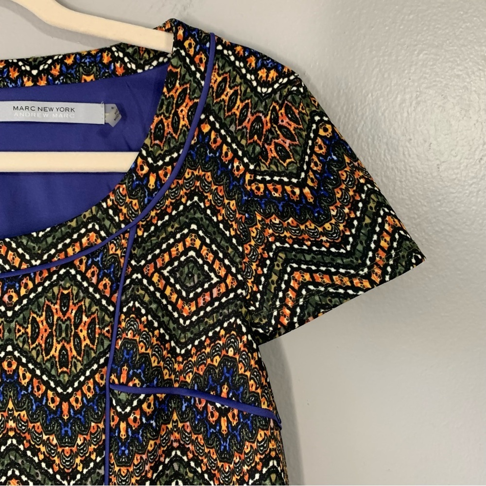 Marc New York/Andrew Marc Multi Color Chevron Shi… - image 5